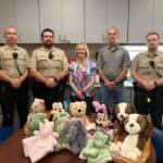 Byrne Zizzi CPA staff donate stuffed animals to Lee County deputies 608884ccf8a9fffd07f71e99