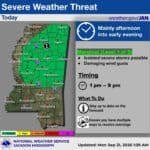 Marginal severe-weather threat issued for Mississippi 6605b0277f850161ff5d8b8c