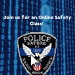 Free online safety class set for Monday 692b5a8fda47f8ff7f6efc8e