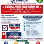 Greenville plans voter registration event at city, community and fire locations 70b246d277ac666816db6a99