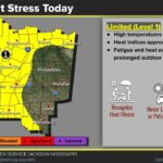 Heat indices approaching 105°F expected across much of area 7f1c2bcf7ed99a417d6d4d89