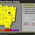 Heat index values expected near 105 degrees today bc21593424d76c3f976b7403