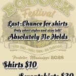 Pontotoc County Chamber Main Street announces remaining Bodock shirts are on sale d1d773e8bc22160277401b65