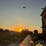 C-17 aircraft fly over Lafayette County Sheriff's Office before Ole Miss-LSU game d5b86c6e8efe3463114aa100