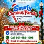 Applications available for Meridian’s Smurfy Christmas Parade e3f7e15a0b5f1b0e19508b29