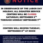 MEMA closes disaster service centers for Labor Day holiday MEMA closes disaster service centers for Labor Day holiday