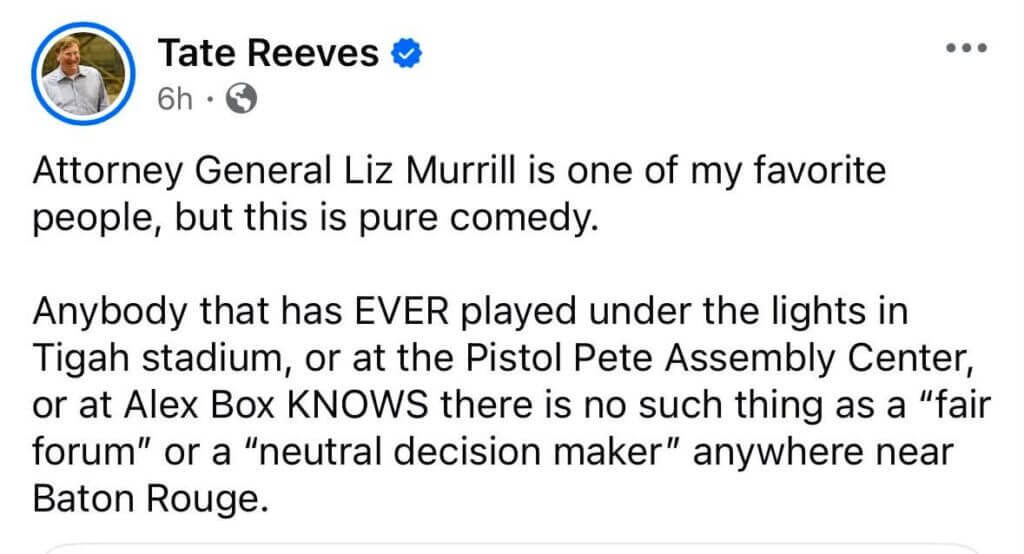 Facebook post links Millsaps win to judge ruling, praises Attorney General