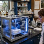 Ole Miss Researchers Developing AI Guide for 3D-Printed Medications 3D printer building medication tablets in a University of Mississippi research lab