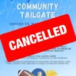 Oxford School District cancels Community Tailgate because of storm chance 009a74a8e954c240f90744e6