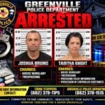 Two charged after reported burglary at Greenville residence 3ba8da40f430767324e434b5