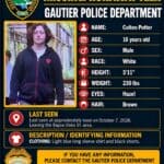 Gautier police seek public’s help locating 16-year-old Colten Potter 3cfe0b86692524b992a20f32