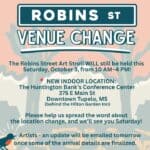 Robins Street Art Stroll moving indoors to Downtown Tupelo conference center 603acfde2c2eb530926991bf