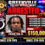 Greenville man charged with four counts of auto burglary 816372c3d00bcc04467b894a